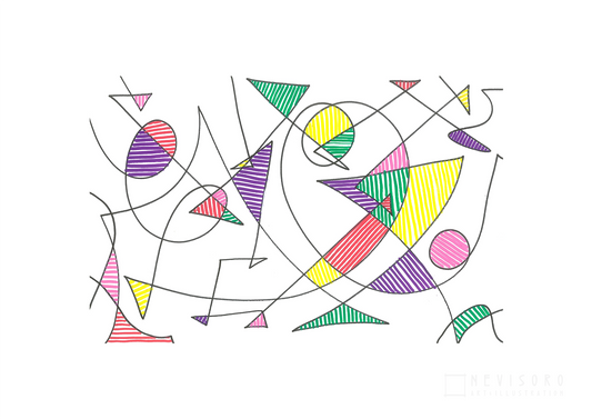 Art Print: Abstract Lines 2