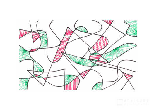 Art Print: Abstract Lines 6