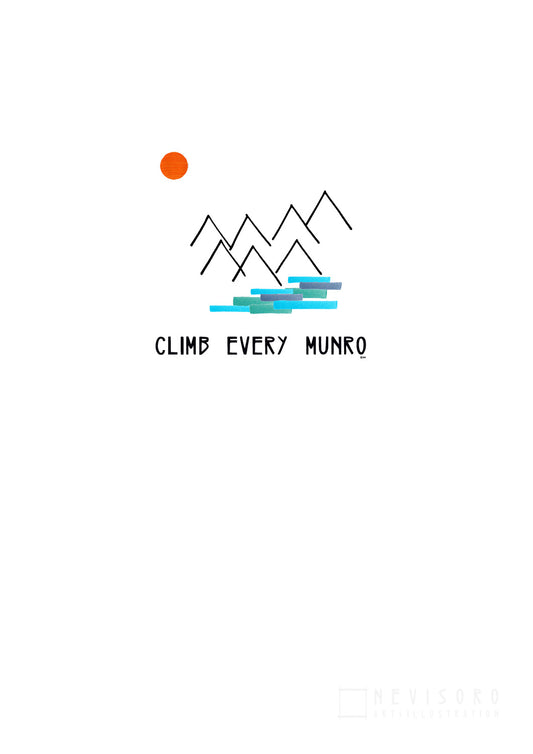 Art print: Climb Every Munro