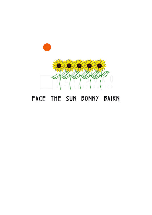 Art print: Face The Sun Bonny Bairn